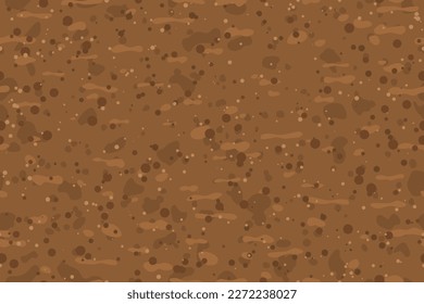 nature seamless soil, ground, dirt pattern- vector illustration