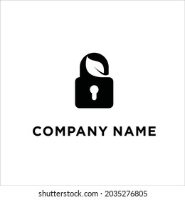 Icono de bloqueo de seguridad natural Vector de material de diseño