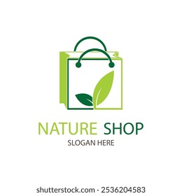 Vector de diseño de logotipo de tienda de naturaleza