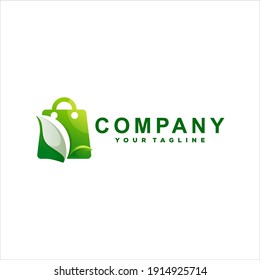 nature shopping bag logo design