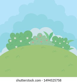 Nature shrubs vector design vector illustration