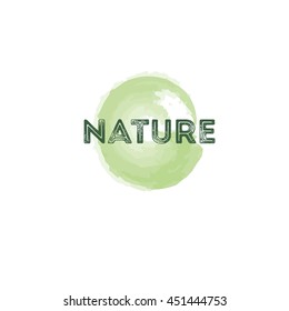 Nature sign icon illustration - stock vector