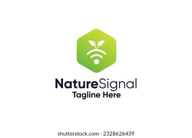 Nature signal herbal logo design business