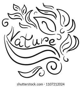 Nature. Sketch. Vector illustration