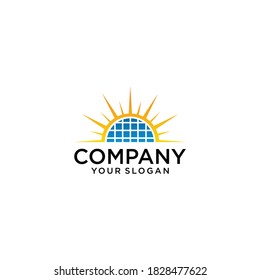 Nature Solar Energy Logo Template