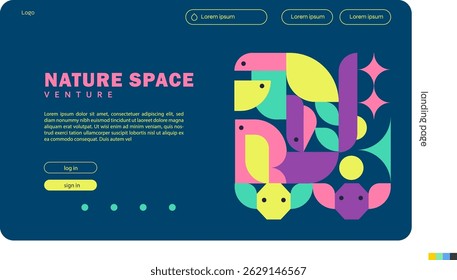Nature Space Venture Website Landing Page Design
