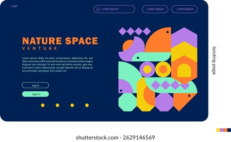 Nature Space Venture Website Landing Page Design