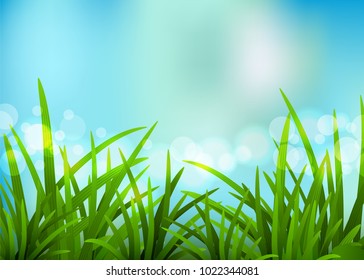 Nature spring background. Vector illustration.