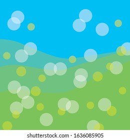 nature spring background- vector illustration
