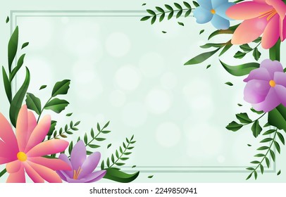 Nature Spring Floral Background Design