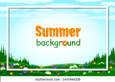 Nature spring or summer background - place for text