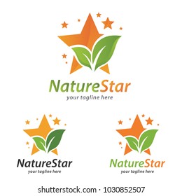 Nature Star Logo Template