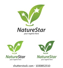 Nature Star Logo Template