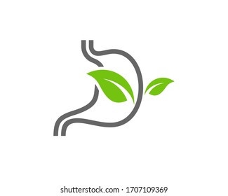 Nature Stomach logo vector template, Creative stomach logo design concepts