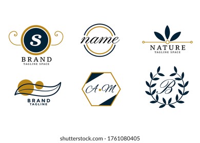 Logos für Hochzeitslogos im Naturstil