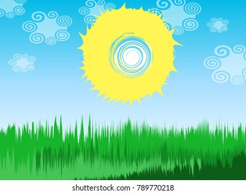 Nature sun artwork