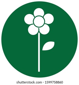 nature sun flower logo illustration design