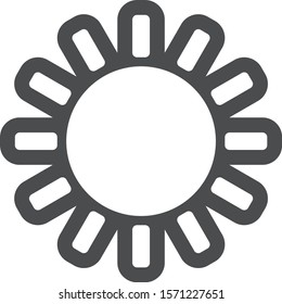 Nature Sun Icon for Social Media or another