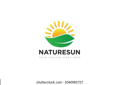 
nature sun logo and sun icon Vector design Template. Vector Illustrator Eps.10
