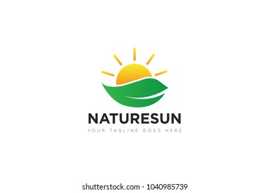 
nature sun logo and sun icon Vector design Template. Vector Illustrator Eps.10
