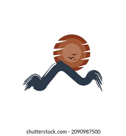 diseño de vectores de montaña de la naturaleza