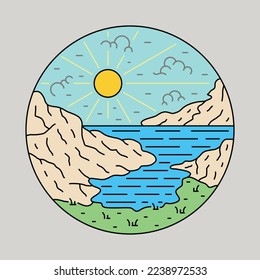 Nature and sunshine graphic illustration vector art t-shirt design