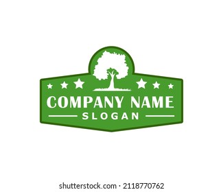 nature symbol logo. Can be used for companies related to nature, outdoor activities, camping, mountains.