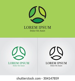 nature symbol logo design template