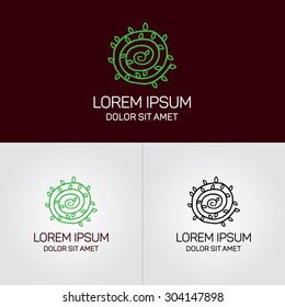 nature symbol logo design template