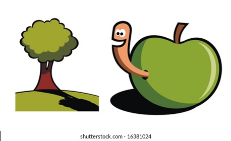Nature symbols. Vector illustration.