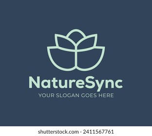 Nature Sync, Nature, Logo Design, Minimal Logo, Icon, Modern, Minimalistic, Minimalist, Design, Ideas, Logos