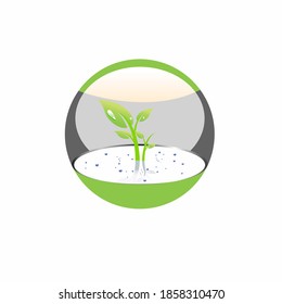 vector de diseño de plantas de tecnología natural 