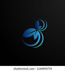 nature technology vector logo, symbol, sign, or mark for environment company