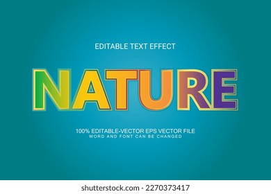 Nature text effect is a text design that you can use just by typing, it can be applied to any font. You just go to appearance and choose a graphic style, then this design will appear.