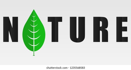 Nature Text logo
