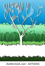 nature theme background with white space for text