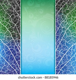 nature theme design vector banner. eps10