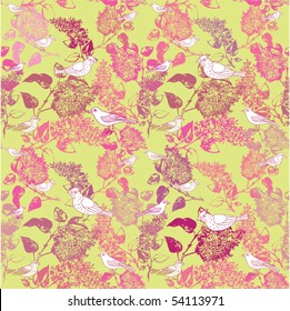 nature theme seamless background