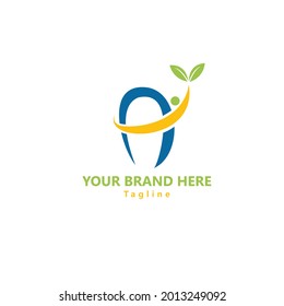El Diseño Del Logotipo Temático De La Naturaleza Es Perfecto Para Su Logo De Negocios Con Las Iniciales A