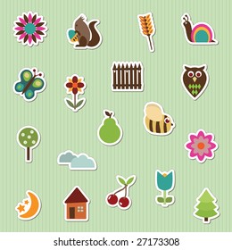 nature themed stickers #2