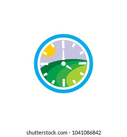 Nature Time Logo Icon Design