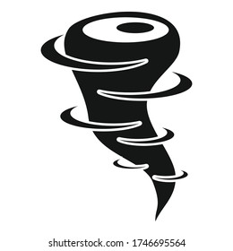 Icono de tornado natural. Ilustración simple del icono del vector de tornado natural para el diseño web aislado en fondo blanco