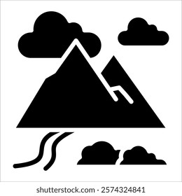Nature Trail Icon Element For Design