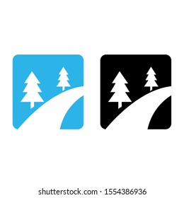 nature trail vector icon10 EPS. Lorem Ipsum illustration design