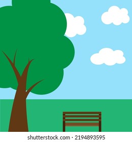 Nature tree design vector illustration background.