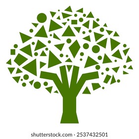 nature tree ecology logo for your business or company vector illustration isolated on white background