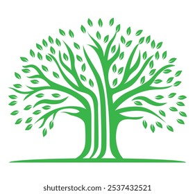 nature tree ecology logo for your business or company vector illustration isolated on white background