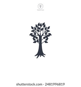 Nature Tree Icon symbol vector illustration isolated on white background