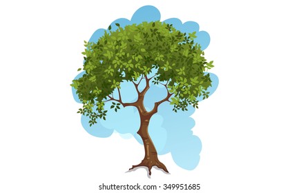 Nature tree illustration