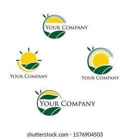 Nature tree leaf vector logo design, eco-friendly concept.
